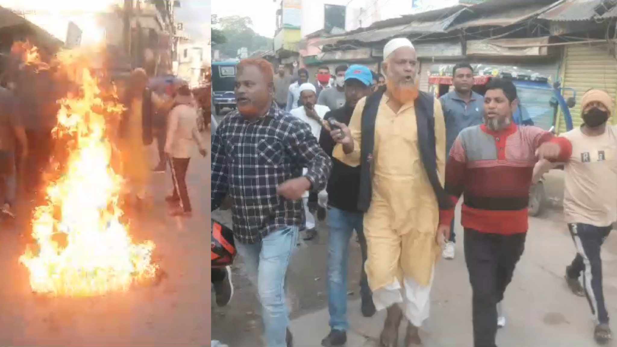 নাগরপুরে এই প্রথম হরতাল সমর্থনে পিকেটিং