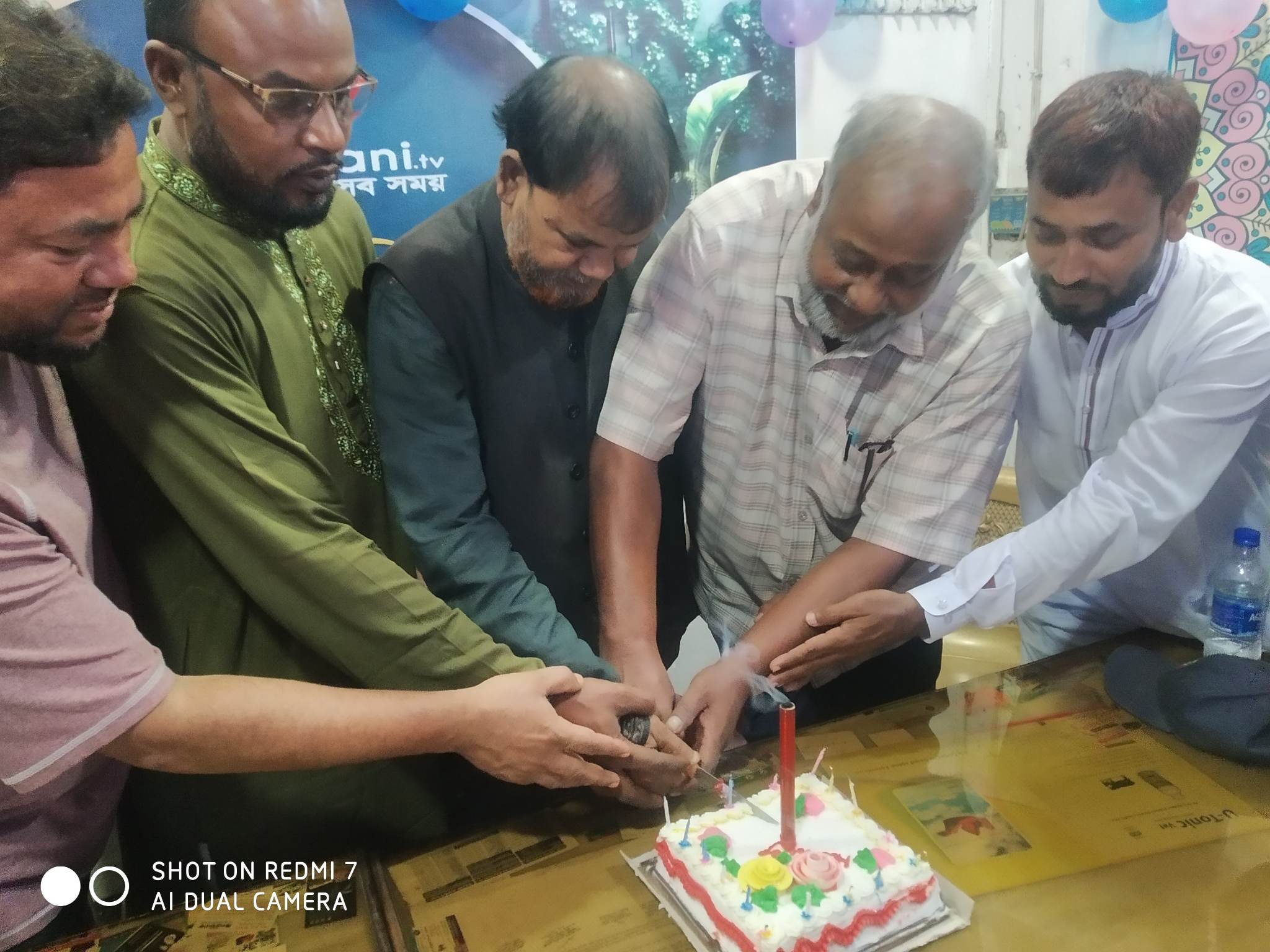 সানন্দবাড়ী প্রেসক্লাবে রাজধানী টিভি’র জন্মদিন উৎযাপন