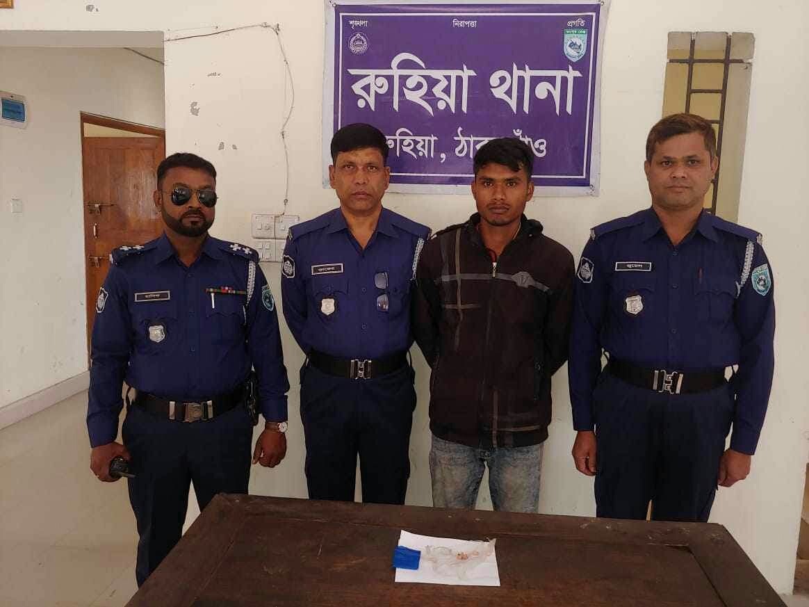 ঠাকুরগাঁওয়ে ইয়াবাসহ মাদক কারবারি আটক