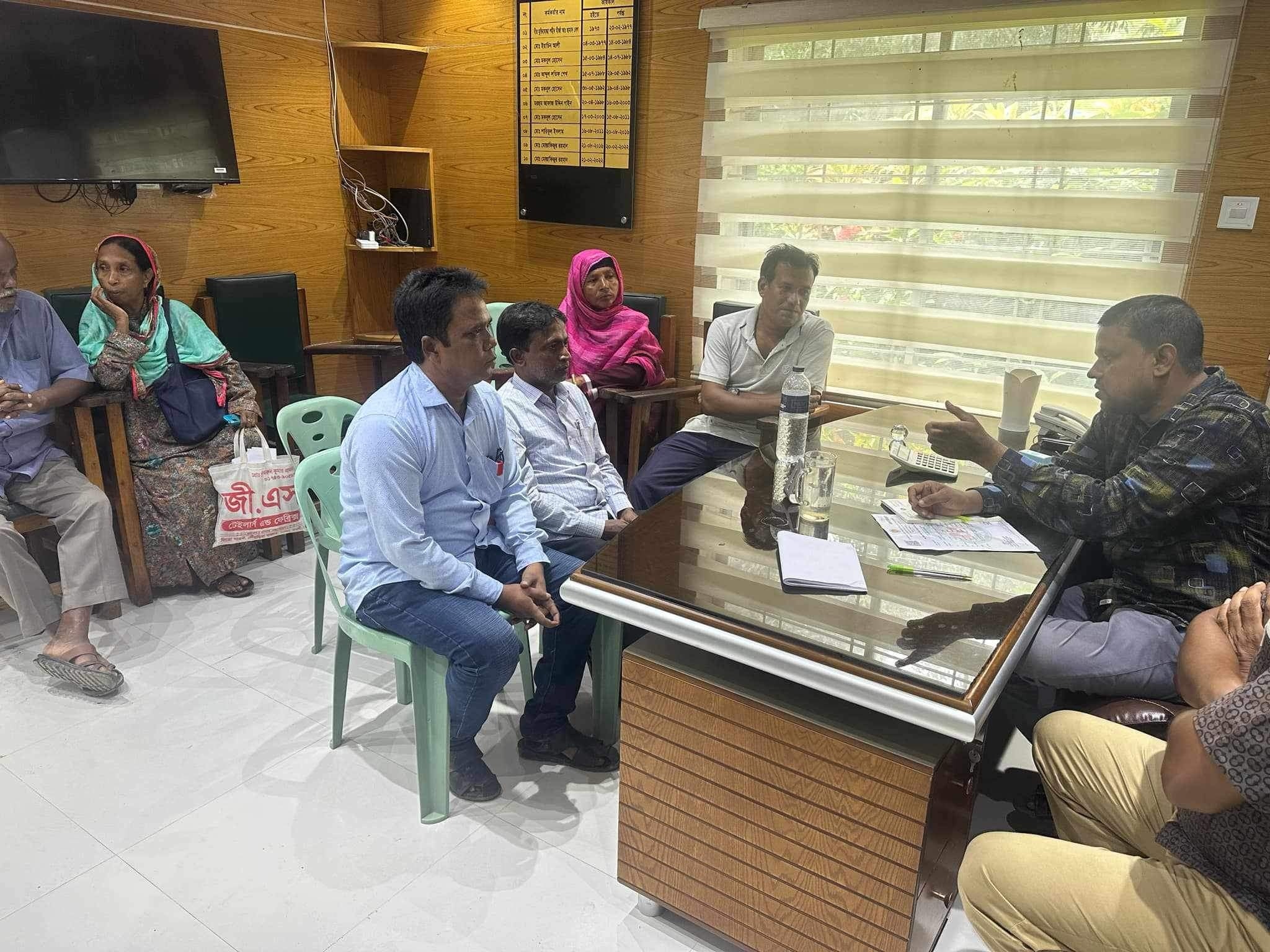 মান্দার ভারশোঁ ইউনিয়ন পরিষদে আইনশৃঙ্খলা মিটিং অনুষ্ঠিত