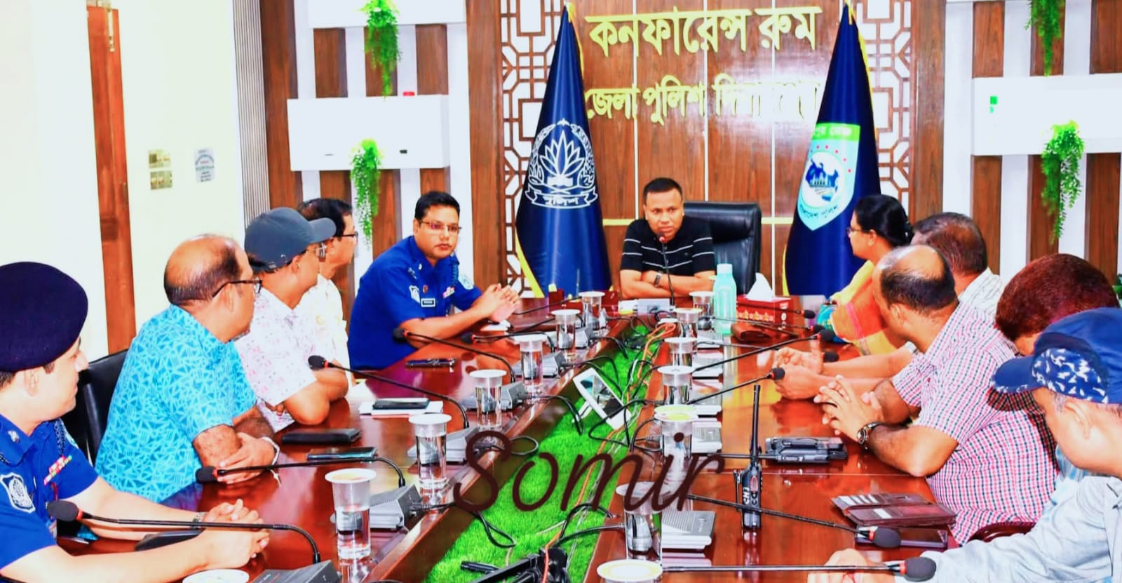 দিনাজপুরে বদলি জনিত বিদায় সংবর্ধনায়-পুলিশ সুপার মারুফাত হুসাইন,,