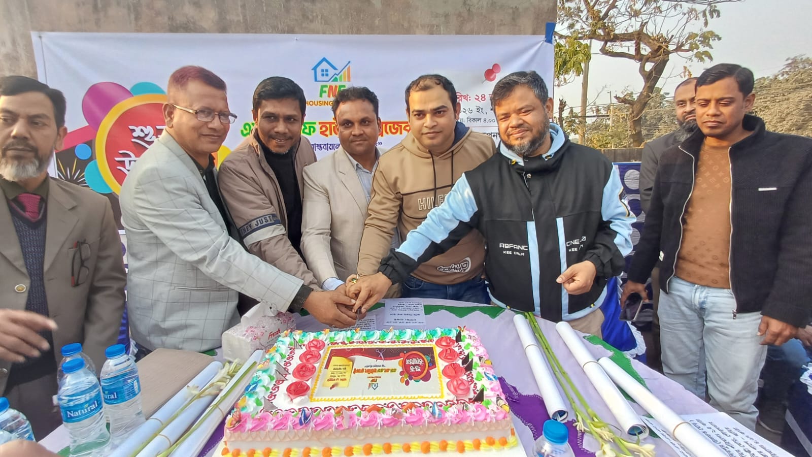 চাঁপাইনবাবগঞ্জে এফ.এন.এফ হাউজিং প্রজেক্টের শুভ উদ্বোধন
