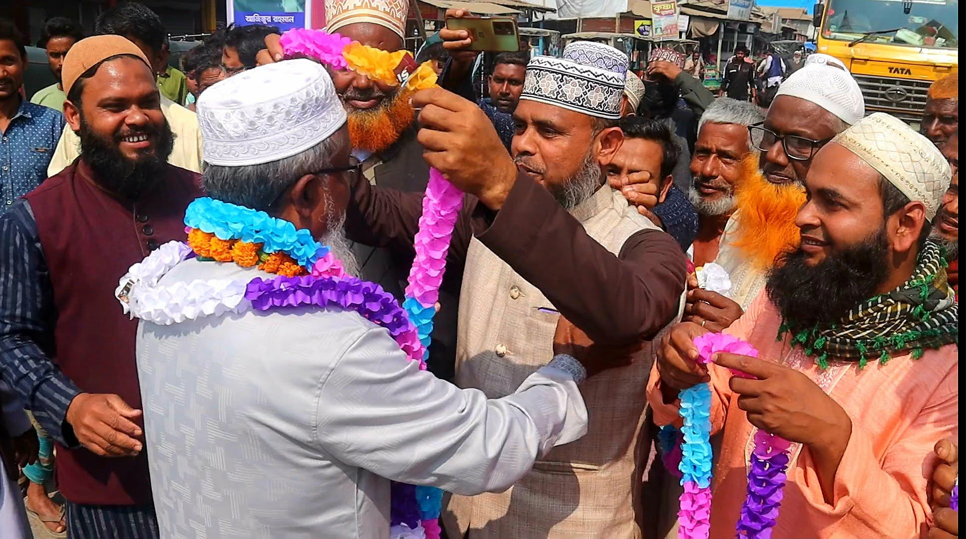 রাজিবপুরে নবাগত জাতীয় সংসদ সদস্য আলহাজ্ব মোস্তাফিজুর রহমান মোস্তাকের সৌজন্য সাক্ষাৎ