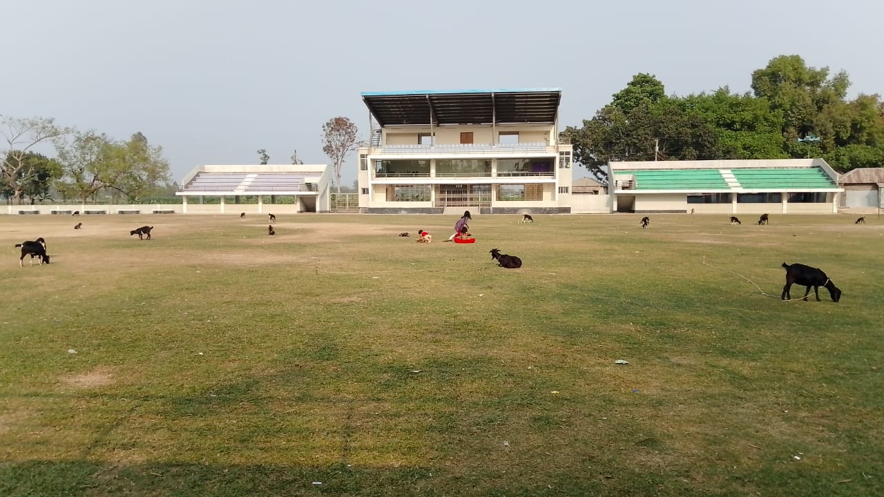 বৈষম্যের কারণে বন্ধ খেলাধুলা, পালিচড়া মিনি স্টেডিয়াম এখন গরু-ছাগলের চারণভূমি