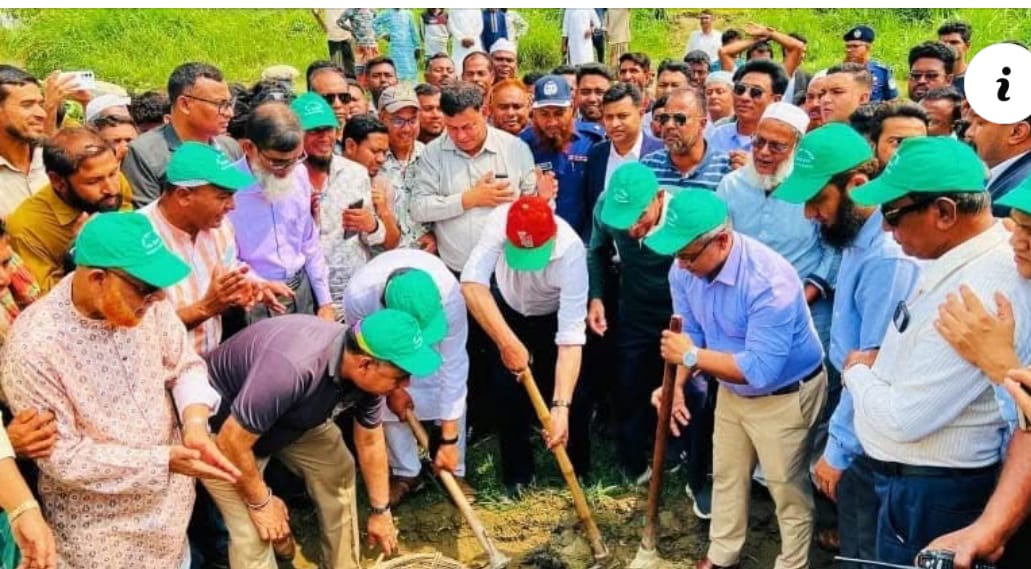 ইসলামপুরে কাটাখালি (জিয়া খাল) পুনঃখনন কাজের উদ্বোধন