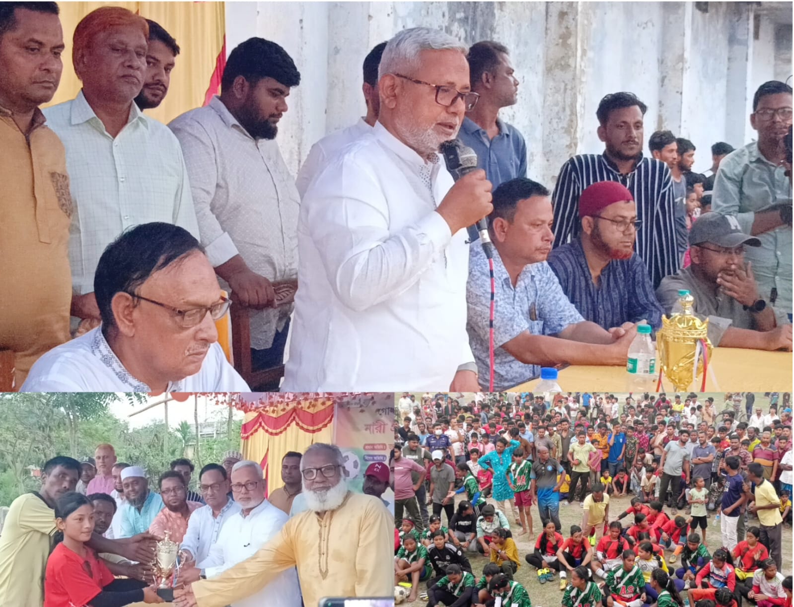 মাদকবিরোধী বার্তা নিয়ে গোলাপগঞ্জে নারী প্রীতি ফুটবল ম্যাচ