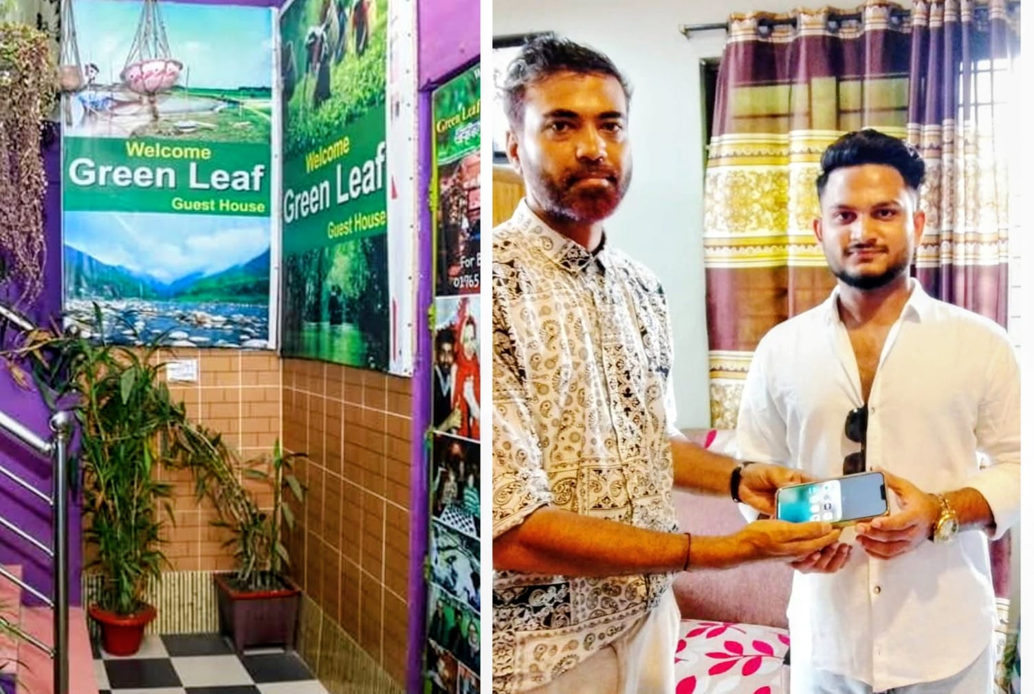 শ্রীমঙ্গলে পর্যটকের হারানো আইফোন ফিরিয়ে দিল গ্রীনলিফ গেস্ট হাউস কর্তৃপক্ষ