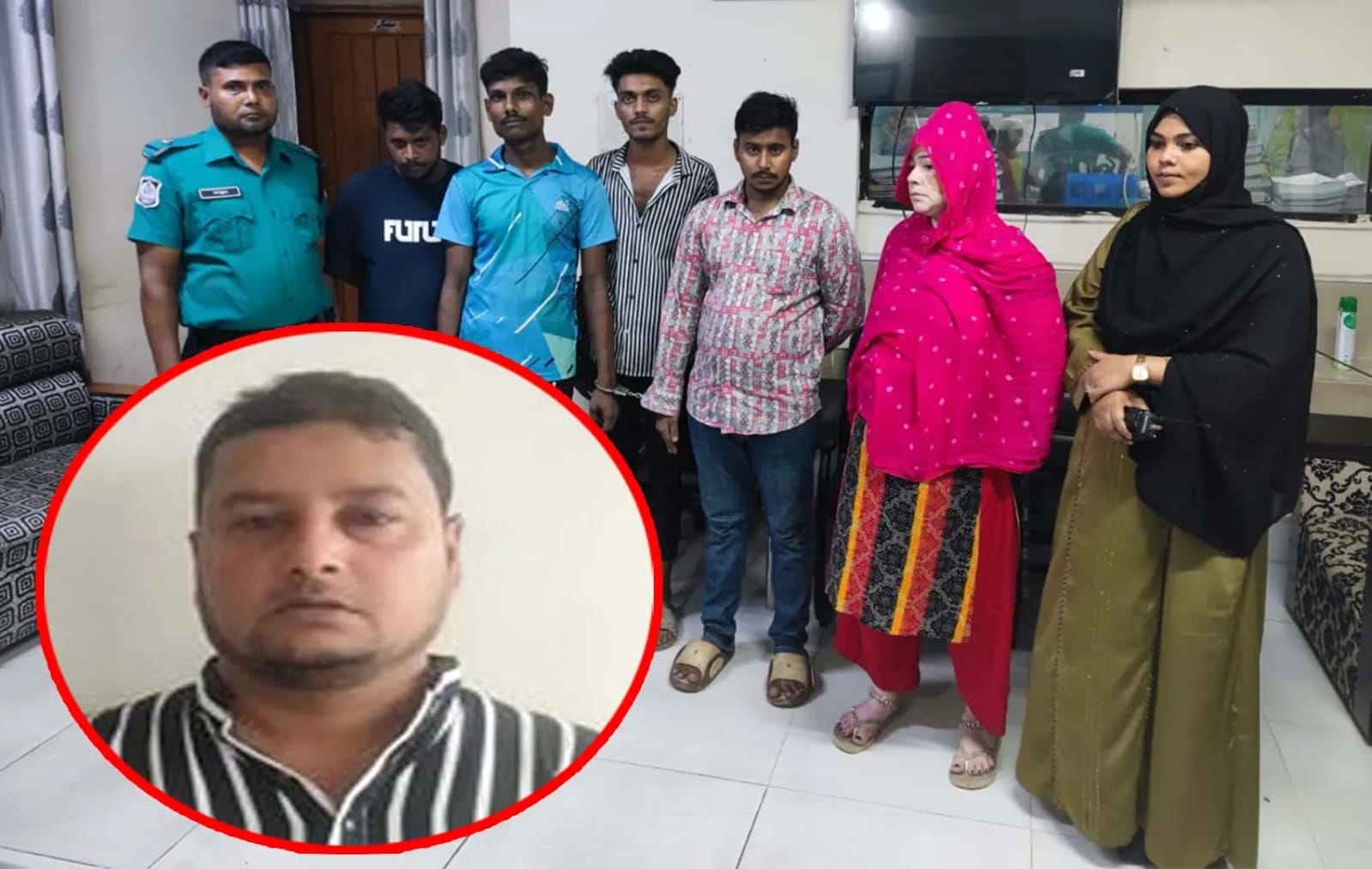 বাসায় মাদক রেখে পালিয়ে গেলেন ব্যবসায়ী, স্ত্রী-সন্তানসহ গ্রেপ্তার ৫