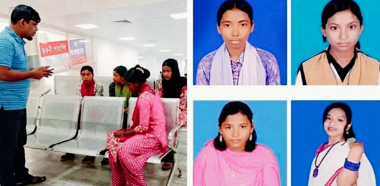 ঠাকুরগাঁওয়ের নিখোঁজ-৪ স্কুলছাত্রী-সিলেটে: উদ্ধারে থানা পুলিশ