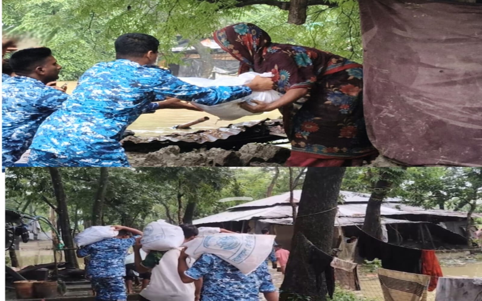 দুর্যোগে ক্ষতিগ্রস্ত উপকূলবাসীর পাশে কোস্ট গার্ড, বাঁশখালীতে ১০০ পরিবারকে ত্রাণ