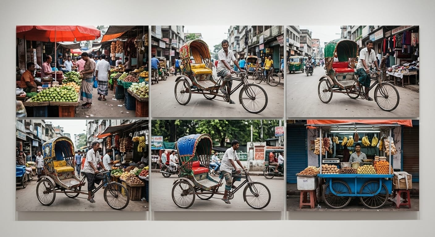 দিনাজপুরে ভ্রাম্যমাণ দোকানপাট ফুটপাত দখল করে ব্যবসা-শুরু